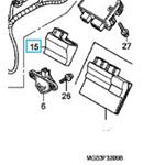 CENTRALINA ORIGINALE  E BLOCCHETTO CHIAVE CON 1 CHIAVE  PER  HONDA NC700X 750X  NC700S NC750 S