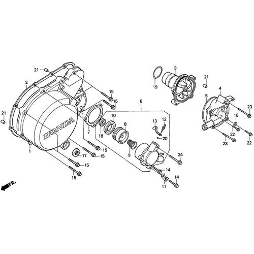 GUARNZIONE COPERCHIO GENERATORE HONDA PC800