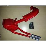 MARMITTA ROSSA TIPO ABARTH CON DOPPIO TUBO CROMATO PER VESPA 50 SPECIAL N L R